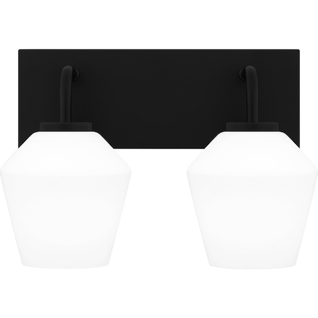 Quoizel Nielson Bath 2 Lights Matte Black NIE8613MBK